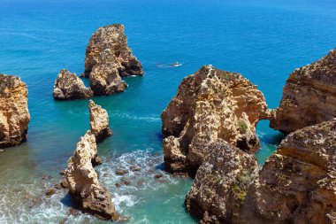 Ponta da Piedade cape (Lagos, Algarve, Portekiz).