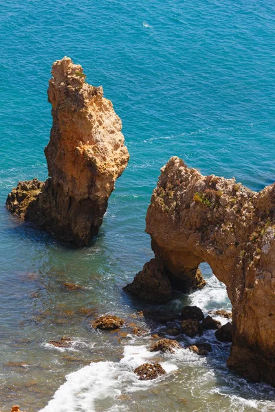 Capa da Ponta da Piedade (Lagos, Algarve, Portugal ). — Fotografia de Stock