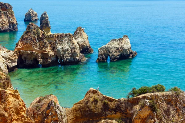 Літній rocky берегової лінії атлантичних (Алгарве, Португалія). — стокове фото