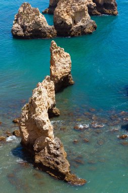Ponta da Piedade cape (Lagos, Algarve, Portekiz).