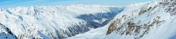 Dolomiten Alps winter view (Austria). Panorama. — Stock Photo, Image