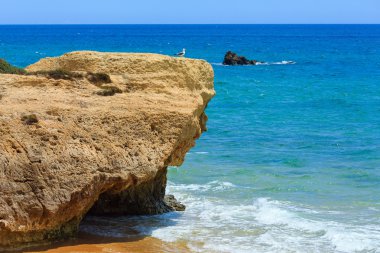 Albufeira beach (Algarve, Portekiz).
