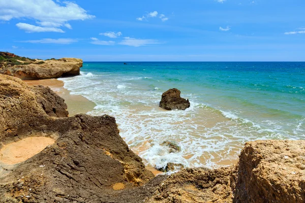 Strand van Albufeira (Algarve, Portugal). — Stockfoto