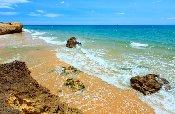 Praia de Albufeira (Algarve, Portugal ). — Fotografia de Stock