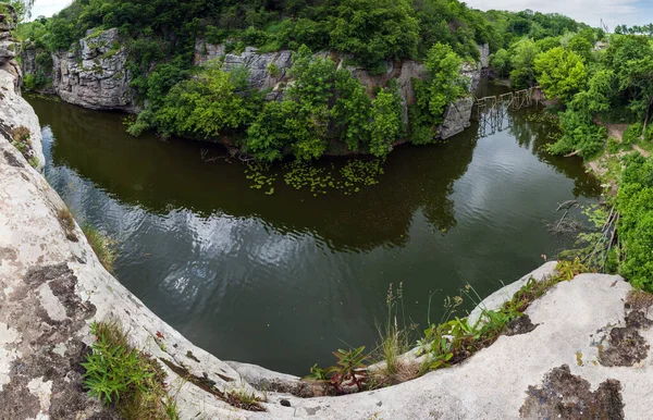 Buky Canyon Hirskyi Tikych Paisaje Verano Río Ucrania —  Fotos de Stock