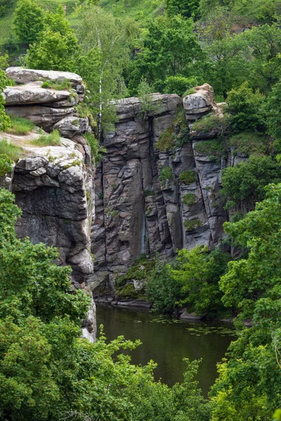 Buky Canyon Summer Landscape Hirskyi Tikych River Cherkasy Region Ukraine — Stock Photo, Image