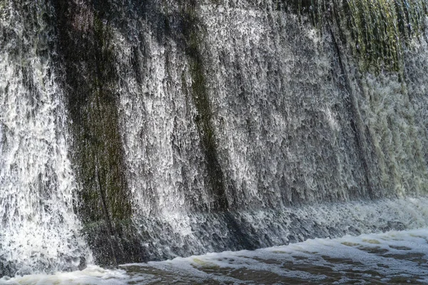 Sztuczny Wodospad Zaporze Rzece Hirskyi Tikych Kanion Buky Obwód Czerkaski — Zdjęcie stockowe