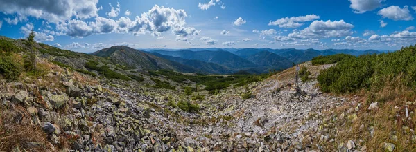 Sommer Karpaten Blick Auf Das Panorama Steiniges Gorgany Massiv Ukraine — Stockfoto