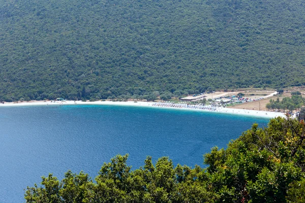 Nejlepší letní pohled antisamos beach (Řecko, kefalonia). — Stock fotografie