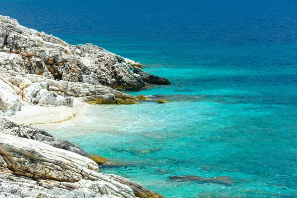 Verão mar costa paisagem (Grécia ) — Fotografia de Stock