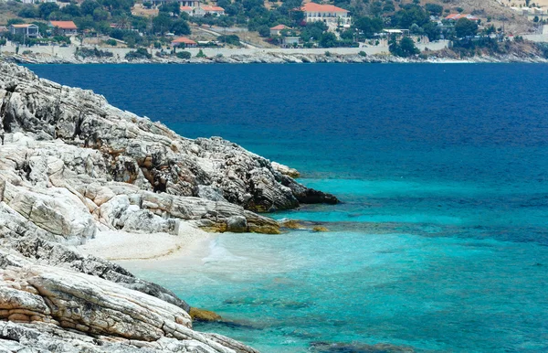 Zomer zee kust landschap (Griekenland) — Stockfoto