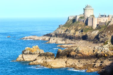 la latte Castle. dış görünümü. (brittany, Fransa)