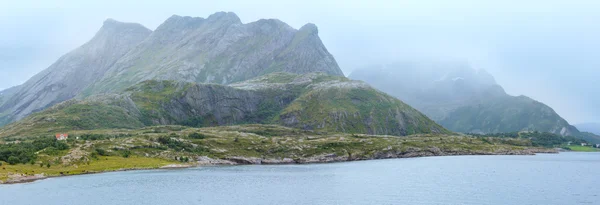 Ranfjorden lato słabe panorama (Norwegia) — Zdjęcie stockowe