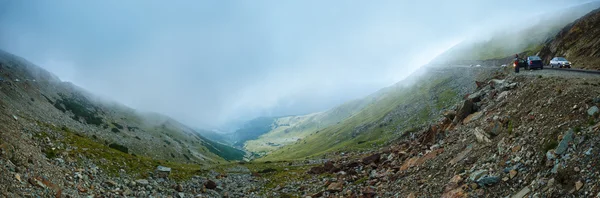 Strada Transalpina estiva (Carpazi, Romania) .Panorama . — Foto Stock