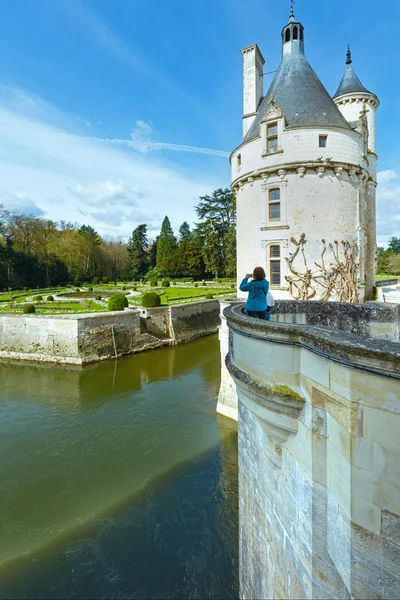 Schloss chenonceau: der marques-Turm (Frankreich). — Stockfoto