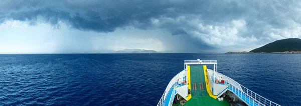 嵐の空 （ギリシャ夏シービュー) — ストック写真