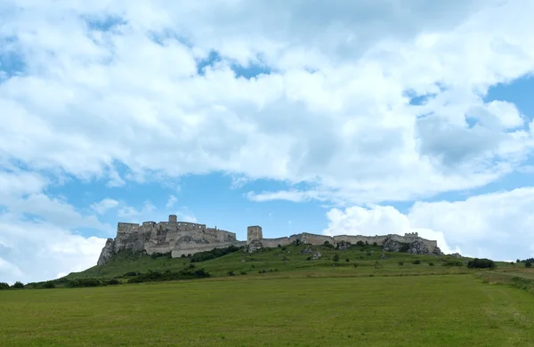 Ruiny Spišský hrad (nebo spissky hrad). Slovensko. Royalty Free Stock Fotografie