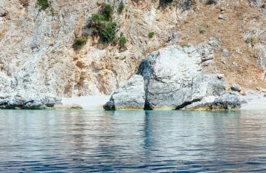 Yaz kefalonia sahil görünümü (Yunanistan)