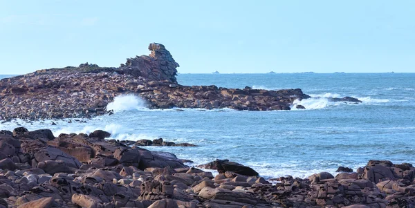 Pohled na jaře pobřeží Atlantiku. — Stock fotografie