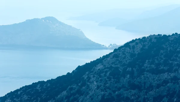 Top mattina vista mare (Grecia, Cefalonia ). — Foto Stock