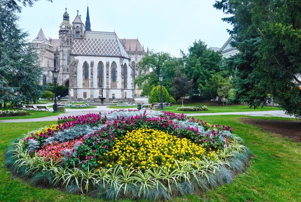 Höstens Kosice stadsutsikt — Stockfoto