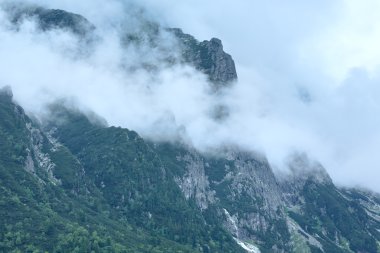 büyük soğuk vadi yaz görünümü (yüksek tatras, Slovakya).