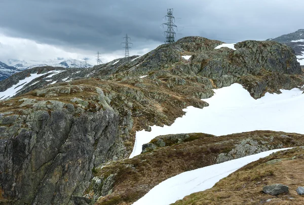 Zomer berglandschap (Grimselpas, Zwitserland) — Stockfoto