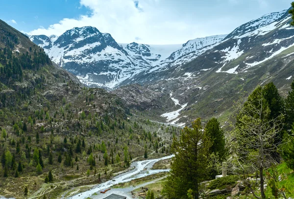 Verão Alpes paisagem de montanha (Áustria ). — Fotografia de Stock