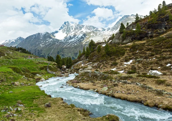 Verão Alpes paisagem de montanha (Áustria ). — Fotografia de Stock