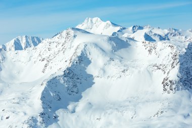 Görünüm (Avusturya Otztal Alps kış)