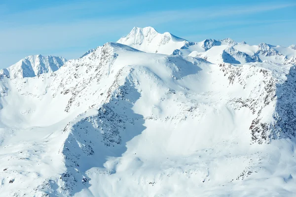 Otztal Alpy zimní pohled (Rakousko) — Stock fotografie