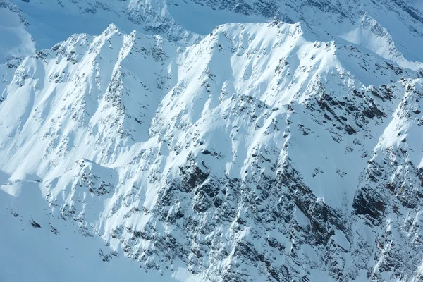 Uitzicht op de bergen Winter (Oostenrijk) — Stockfoto