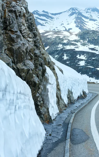 Paesaggio montano estivo (Passo Grimsel, Svizzera ) — Foto Stock