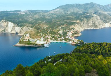 assos Yarımadası (Yunanistan, kefalonia yaz görünümü).