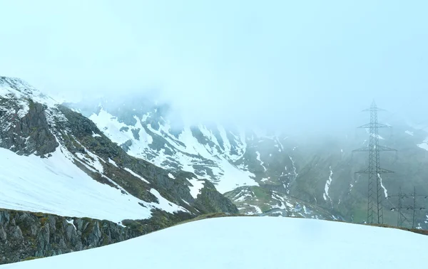 Passo del San Gottardo letní krajina (Švýcarsko). — Stock fotografie