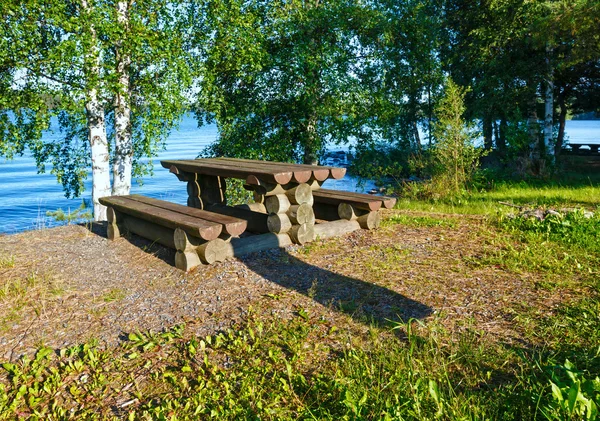 Sommar med sjöutsikt (finland). — Stockfoto
