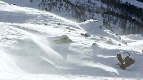 Silvretta Alpes vista de inverno (Áustria ). — Vídeo de Stock