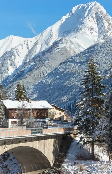 Häselgehr wieś (Austria, Tirol) — Zdjęcie stockowe