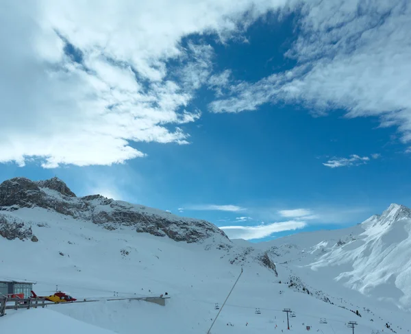 Silvretta Alperna vinter vy (Österrike). — Stockfoto