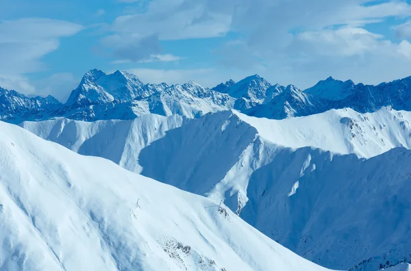 Silvretta Alpes vista de invierno (Austria ). —  Fotos de Stock