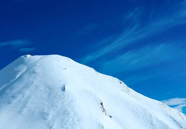Silvretta Alperna vinter vy (Österrike). — Stockfoto
