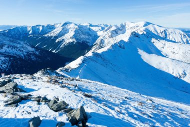 Kasprowy Wierch Batı Tatras içinde. Kış görünümü.