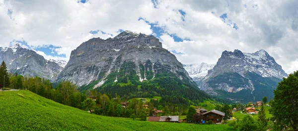 Summer mountain country panorama (Switzerland). — Stock Photo, Image