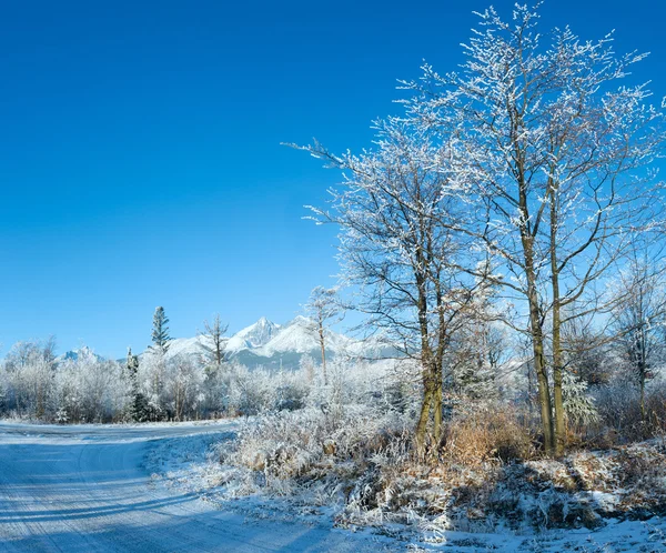 Paisaje de montaña de invierno (Polonia ). — Foto de Stock
