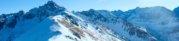 Kasprowy Wierch  in the Western Tatras. Winter panorama. — Stockfoto