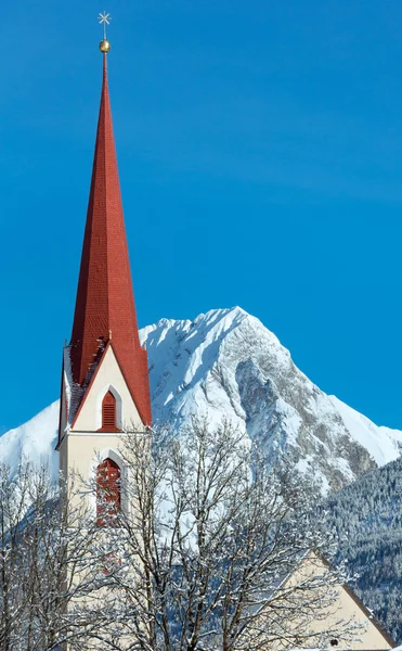 Vesnice Haselgehr (Rakousko, Reutte) — Stock fotografie