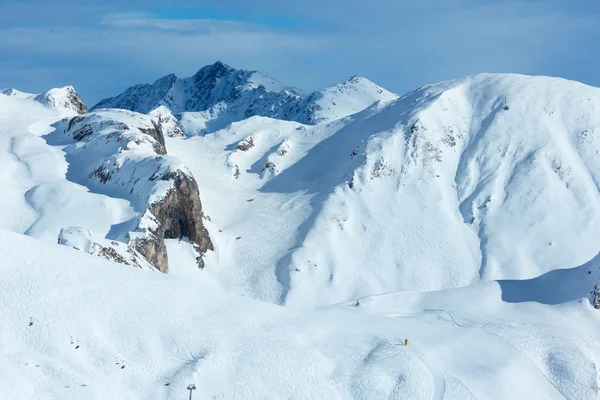 Silvretta Alpes vista de invierno (Austria ). — Foto de Stock