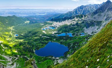 En iyi yaz Tatra Mountain view, Polonya.