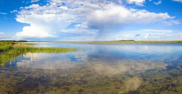 Summer lake panorama. — Stockfoto