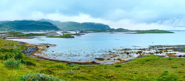 Summer cloudy panorama (Norway). — Stock Photo, Image
